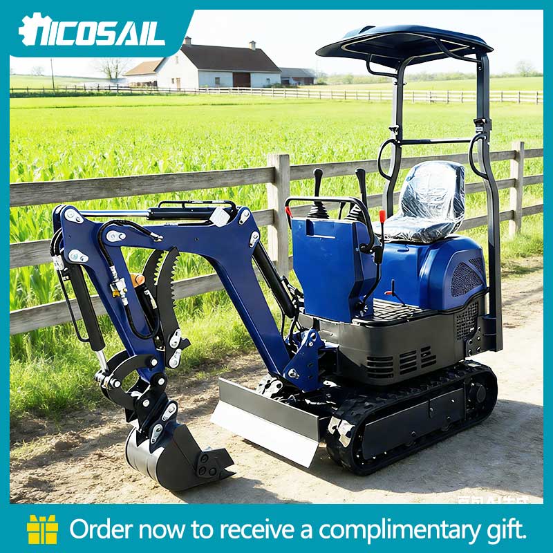 Urban Farming In China - Compact 1t Mini Excavator Multi-Attachment Compatible